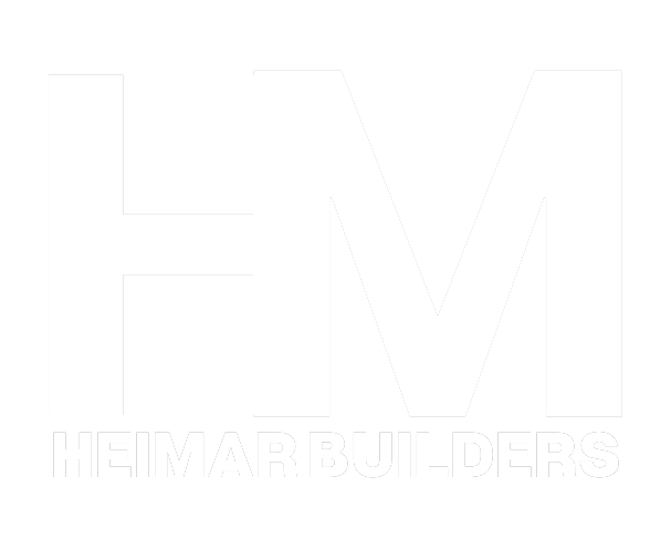 Heimar Builders white logo